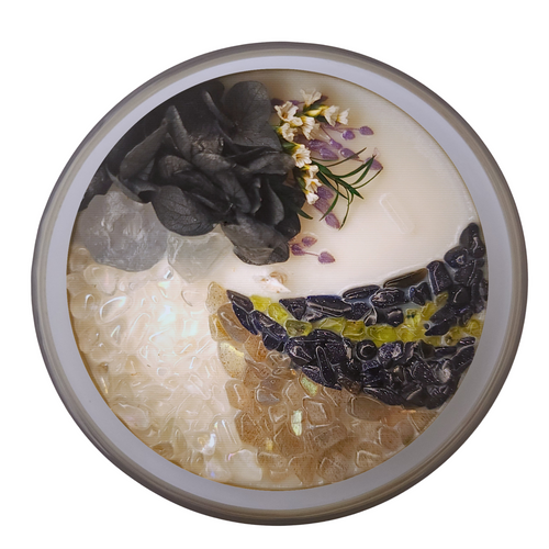 Valkyrie • 10oz Soy Crystal Candle (Clear Glass)