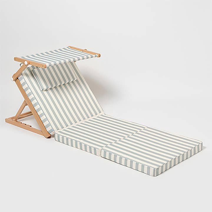 Pool House Daybed La Palma Sage Stripe